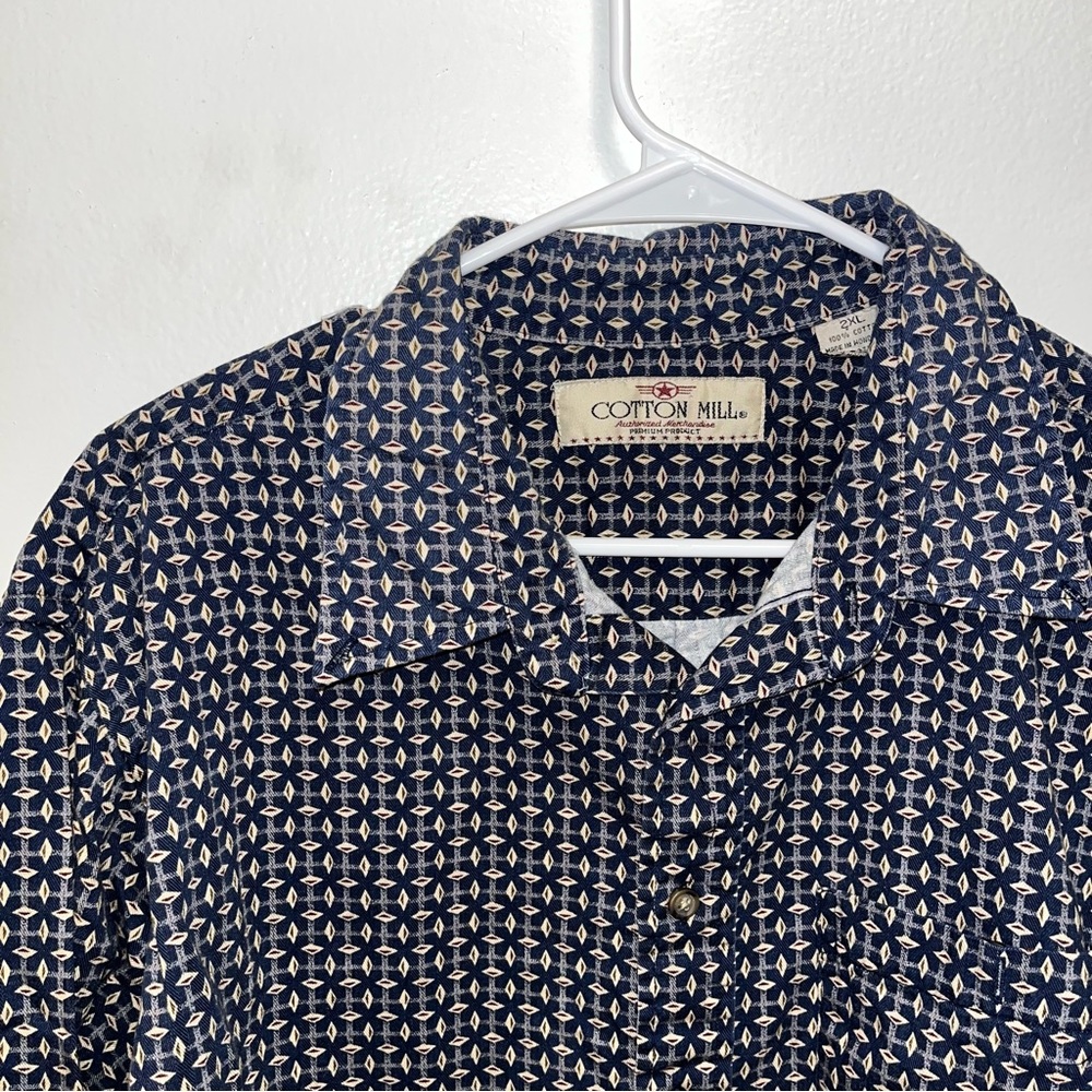 Cotton Mill Long Sleeve Button-Down Shirt
